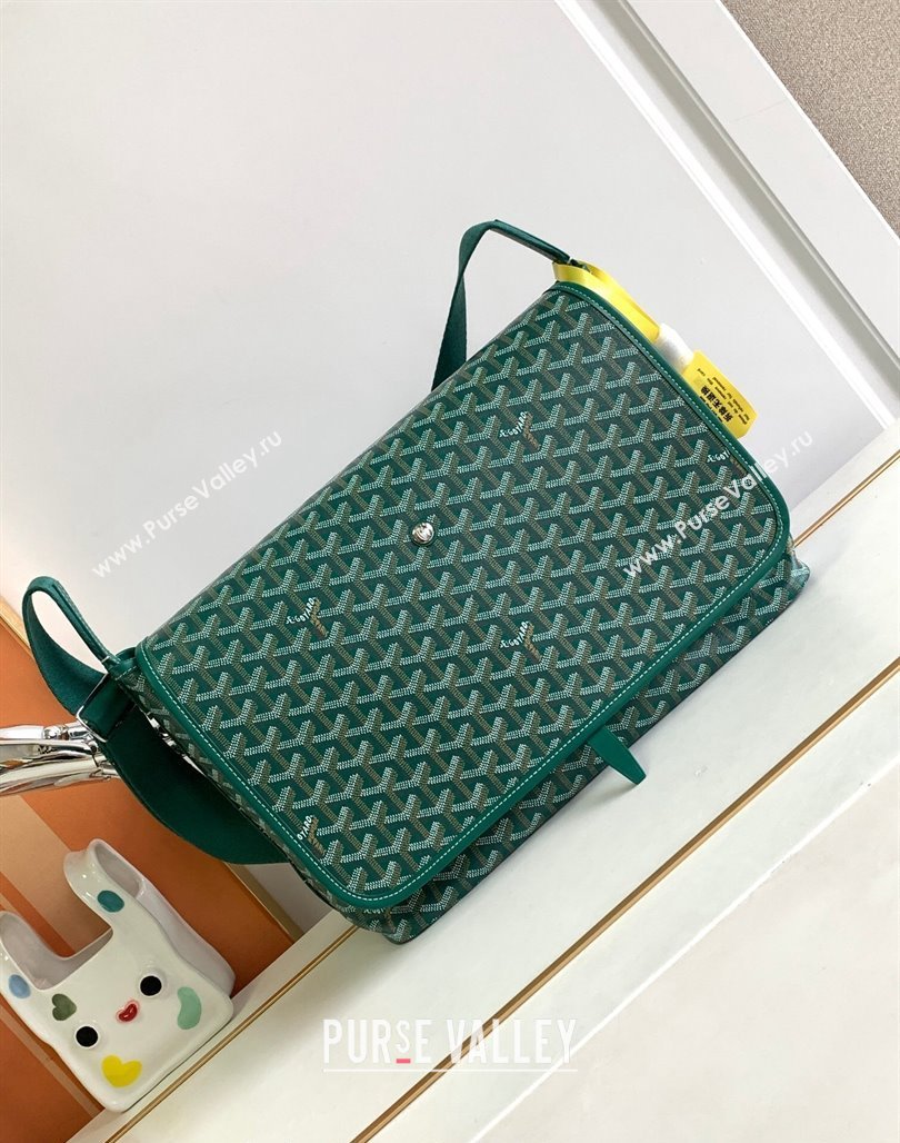 Goyard Capetien MM Messenger Bag Green 2024 8130 (ZHANG-240527071)