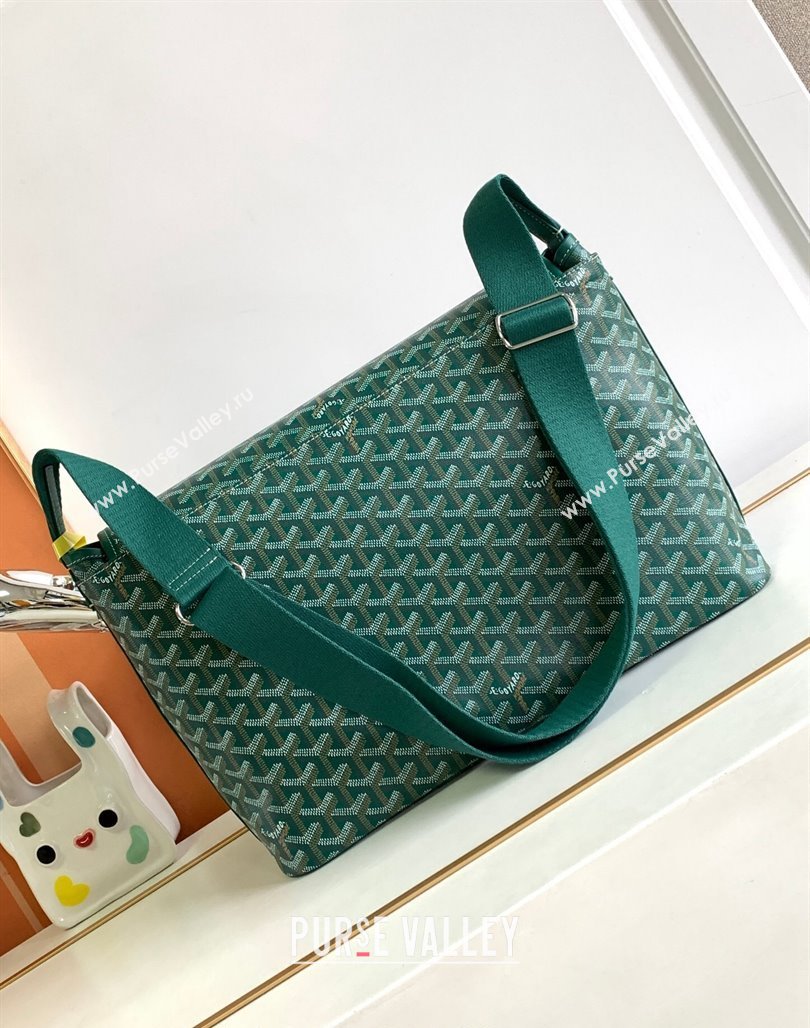 Goyard Capetien MM Messenger Bag Green 2024 8130 (ZHANG-240527071)