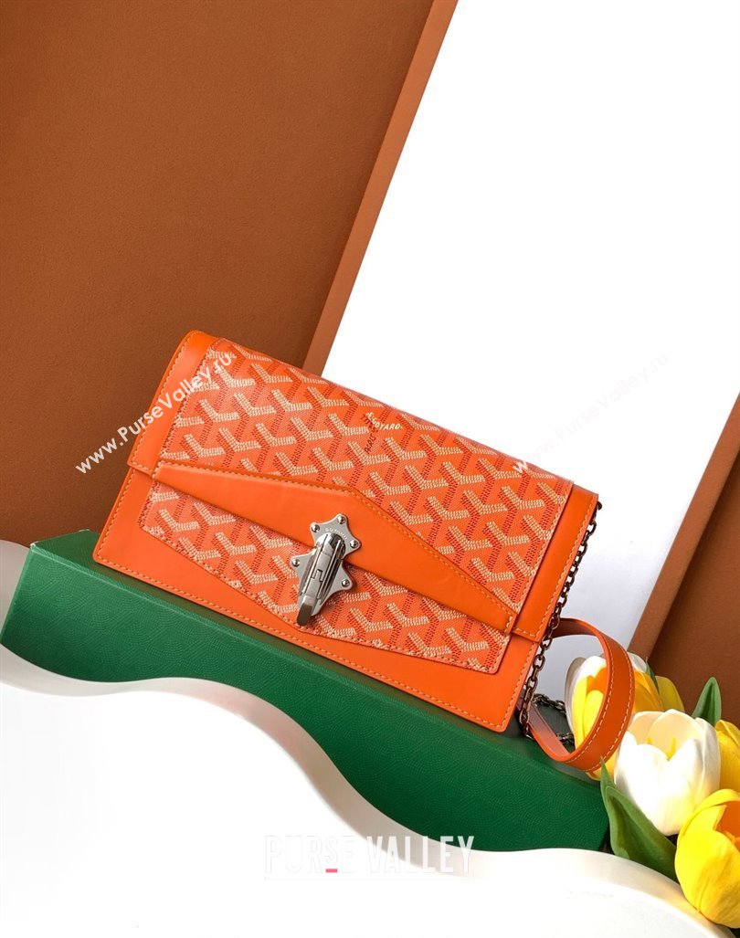 Goyard Duchess Marie-Caroline Chain Bag Orange 2024 8216 (ZHANG-240621058)