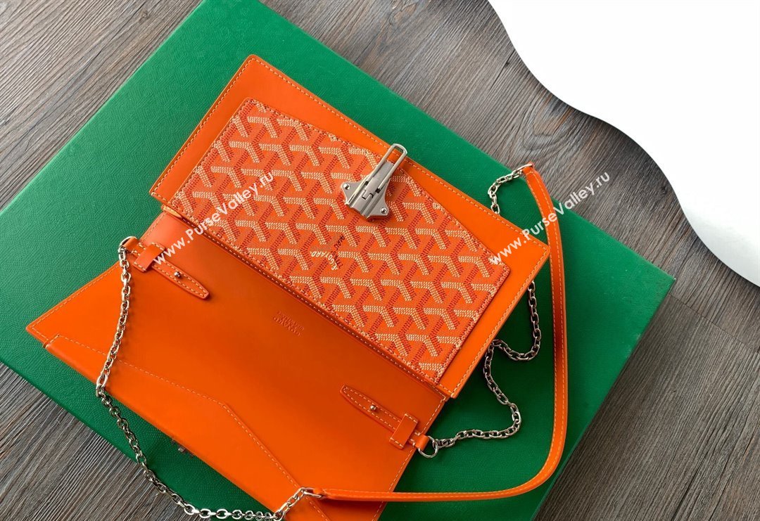 Goyard Duchess Marie-Caroline Chain Bag Orange 2024 8216 (ZHANG-240621058)