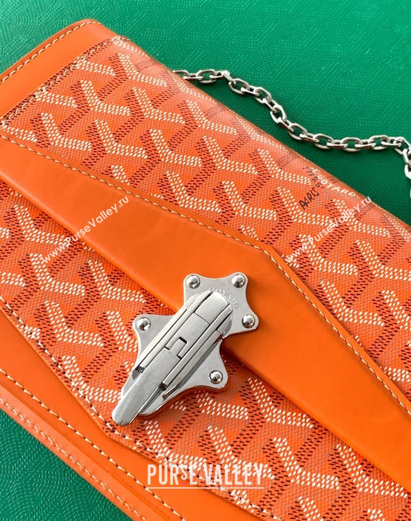 Goyard Duchess Marie-Caroline Chain Bag Orange 2024 8216 (ZHANG-240621058)