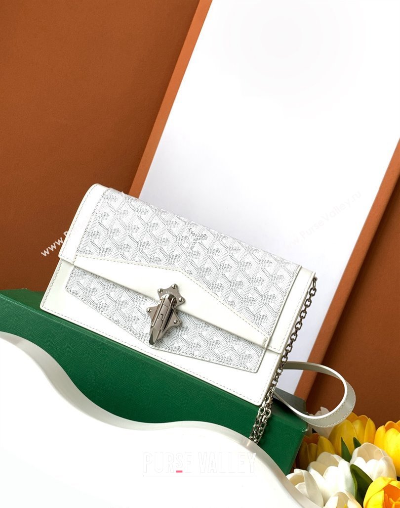 Goyard Duchess Marie-Caroline Chain Bag White 2024 8216 (ZHANG-240621059)