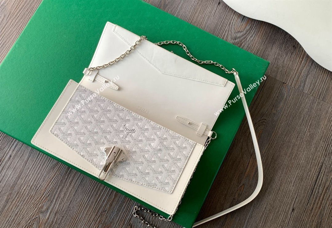 Goyard Duchess Marie-Caroline Chain Bag White 2024 8216 (ZHANG-240621059)