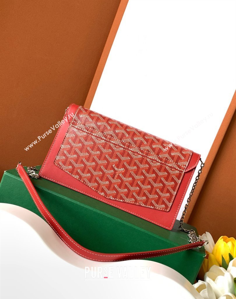 Goyard Duchess Marie-Caroline Chain Bag Red 2024 8216 (ZHANG-240621061)