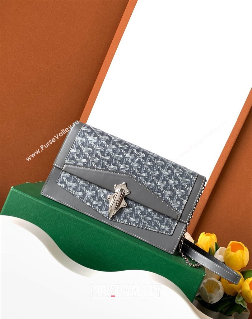 Goyard Duchess Marie-Caroline Chain Bag Grey 2024 8216 (ZHANG-240621062)