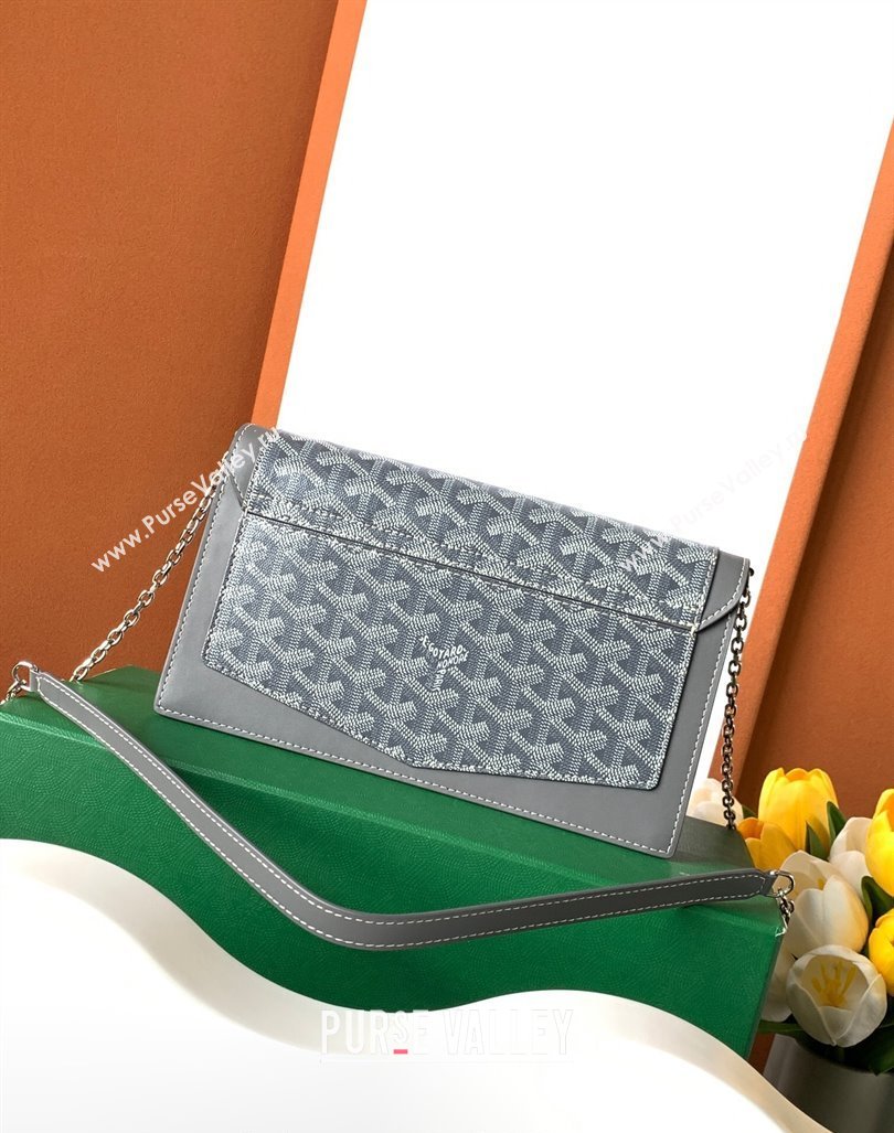 Goyard Duchess Marie-Caroline Chain Bag Grey 2024 8216 (ZHANG-240621062)