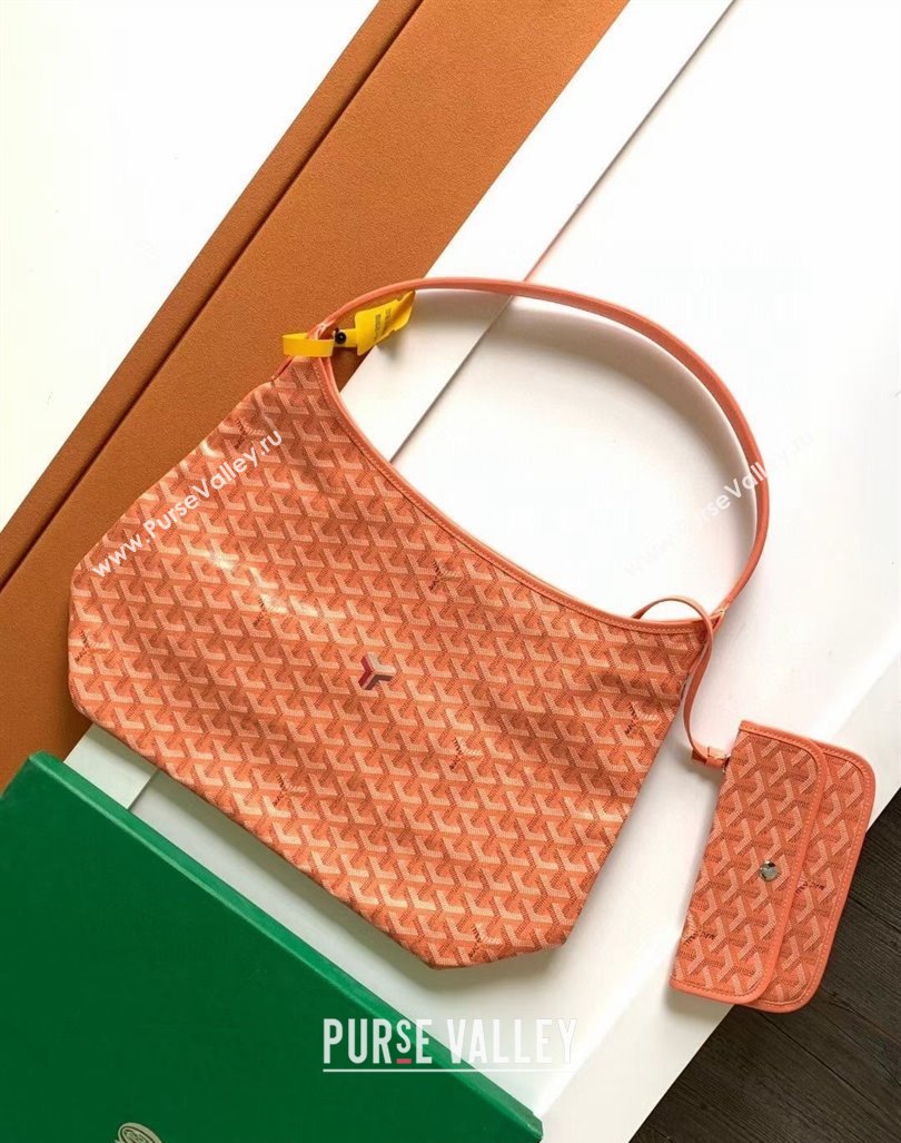 Goyard Boheme Heart Hobo Bag Coral 2024 020233 (ZHANG-240621050)