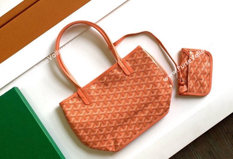 Goyard Anjou Mini Tote Bag Coral 2024 2321 (ZHANG-240621047)