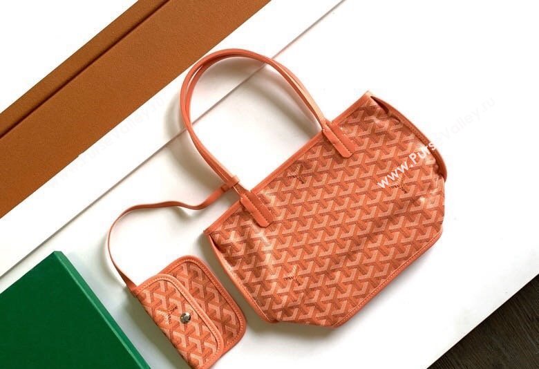 Goyard Anjou Mini Tote Bag Coral 2024 2321 (ZHANG-240621047)