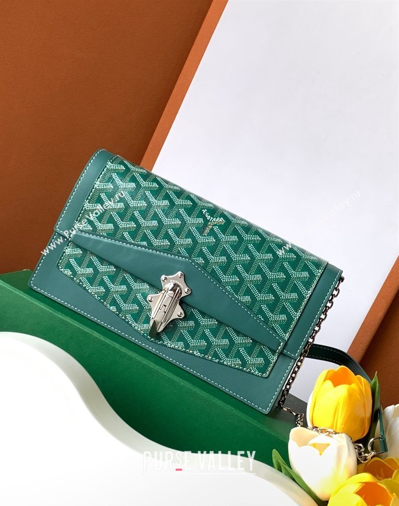 Goyard Duchess Marie-Caroline Chain Bag Green 2024 8216 (ZHANG-240621054)