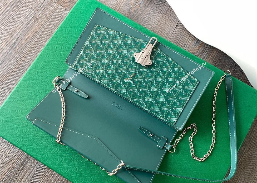 Goyard Duchess Marie-Caroline Chain Bag Green 2024 8216 (ZHANG-240621054)