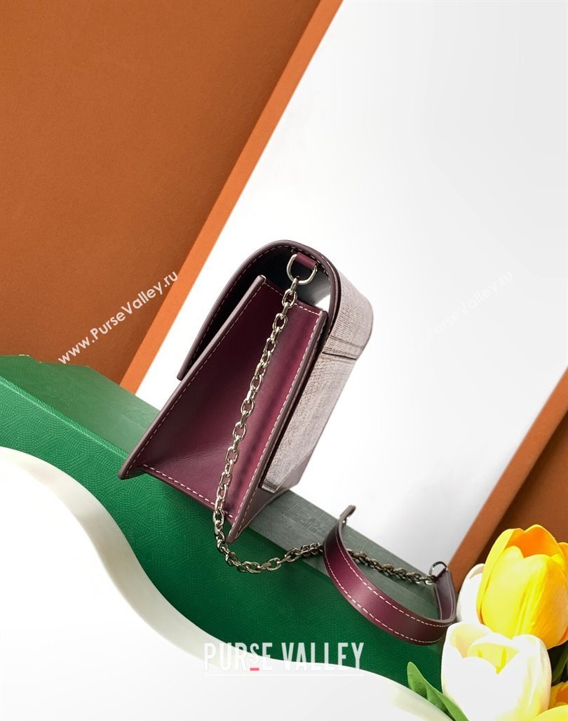 Goyard Duchess Marie-Caroline Chain Bag Burgundy 2024 8216 (ZHANG-240621055)