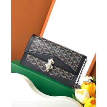 Goyard Duchess Marie-Caroline Chain Bag Black 2024 8216 (ZHANG-240621056)