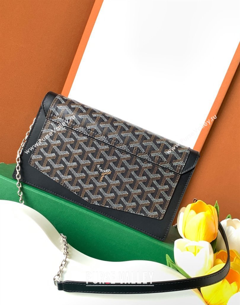 Goyard Duchess Marie-Caroline Chain Bag Black 2024 8216 (ZHANG-240621056)