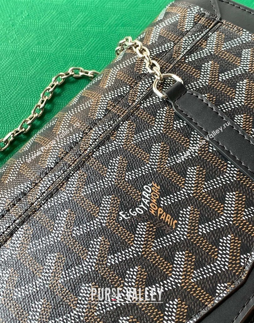 Goyard Duchess Marie-Caroline Chain Bag Black 2024 8216 (ZHANG-240621056)