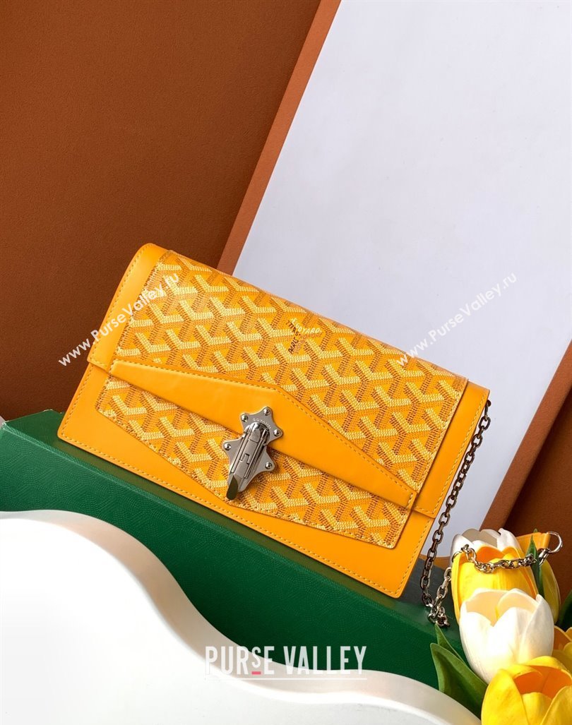 Goyard Duchess Marie-Caroline Chain Bag Yellow 2024 8216 (ZHANG-240621057)