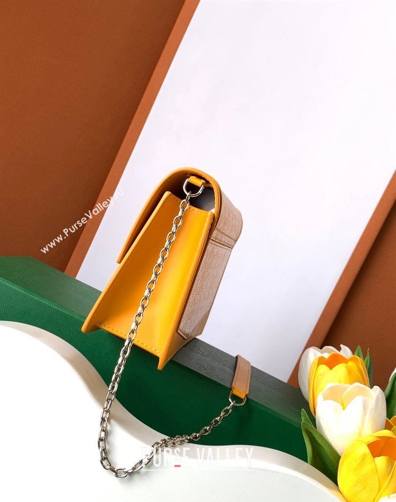 Goyard Duchess Marie-Caroline Chain Bag Yellow 2024 8216 (ZHANG-240621057)