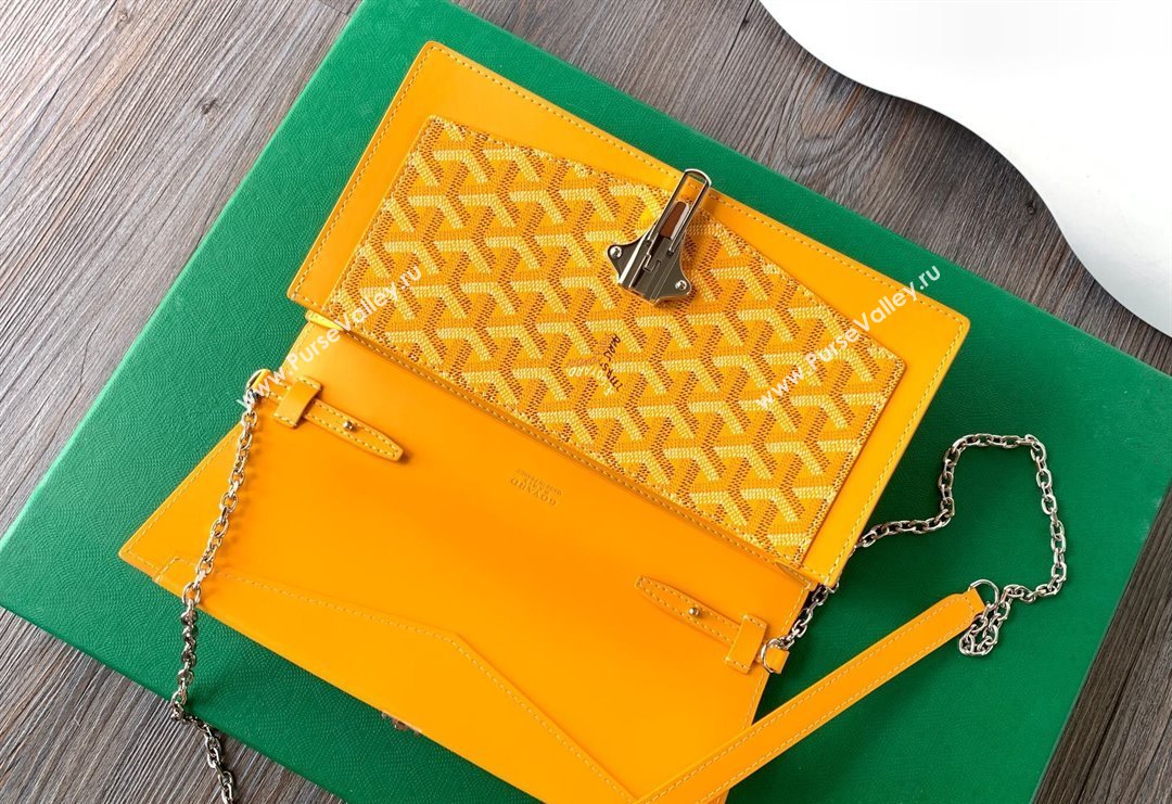 Goyard Duchess Marie-Caroline Chain Bag Yellow 2024 8216 (ZHANG-240621057)