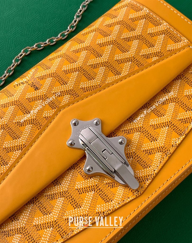 Goyard Duchess Marie-Caroline Chain Bag Yellow 2024 8216 (ZHANG-240621057)