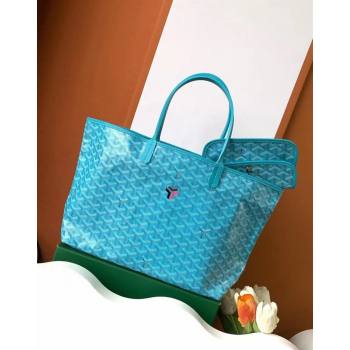 Goyard Saint Louis PM Tote Bag Turquoise Blue 2024 020184 (ZHANG-240713051)