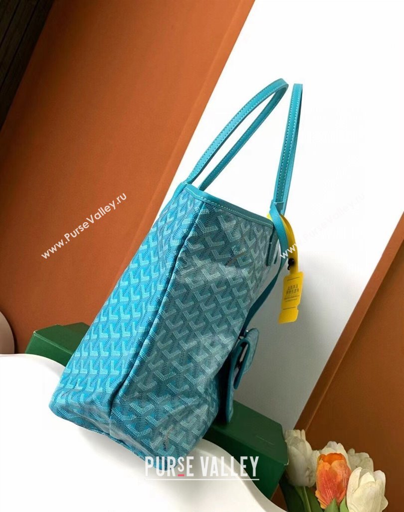 Goyard Saint Louis PM Tote Bag Turquoise Blue 2024 020184 (ZHANG-240713051)