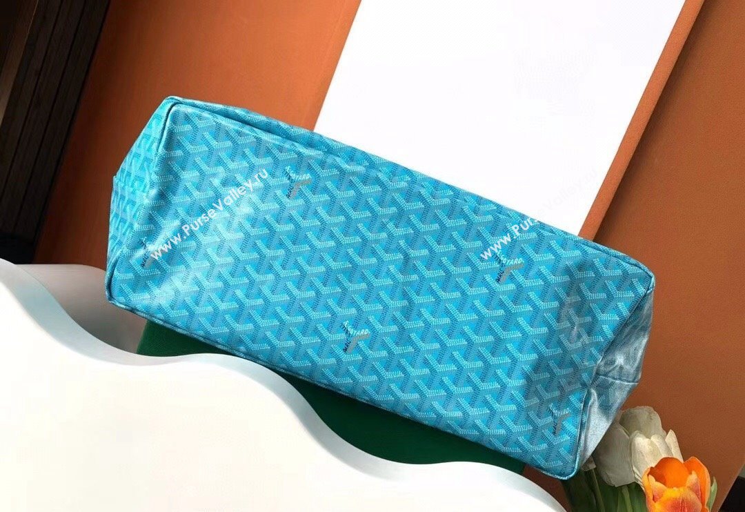 Goyard Saint Louis PM Tote Bag Turquoise Blue 2024 020184 (ZHANG-240713051)