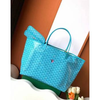 Goyard Saint Louis GM Tote Bag Turquoise Blue 2024 020144 (ZHANG-240713052)