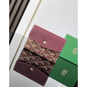 Goyard Saint-Gabriel Wallet Burgundy 2024 3319 (ZHANG-240713055)