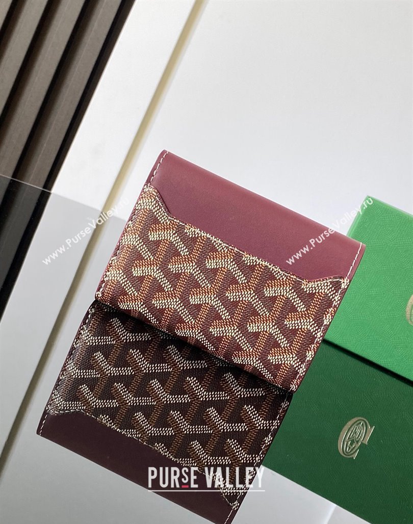 Goyard Saint-Gabriel Wallet Burgundy 2024 3319 (ZHANG-240713055)