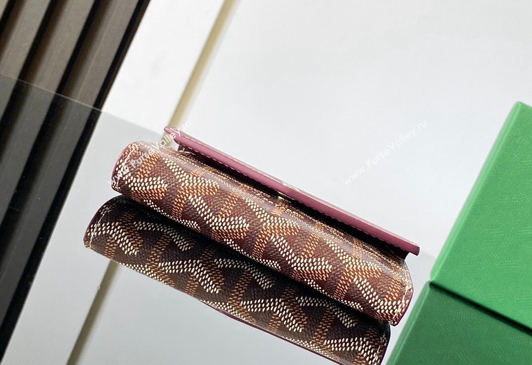 Goyard Saint-Gabriel Wallet Burgundy 2024 3319 (ZHANG-240713055)