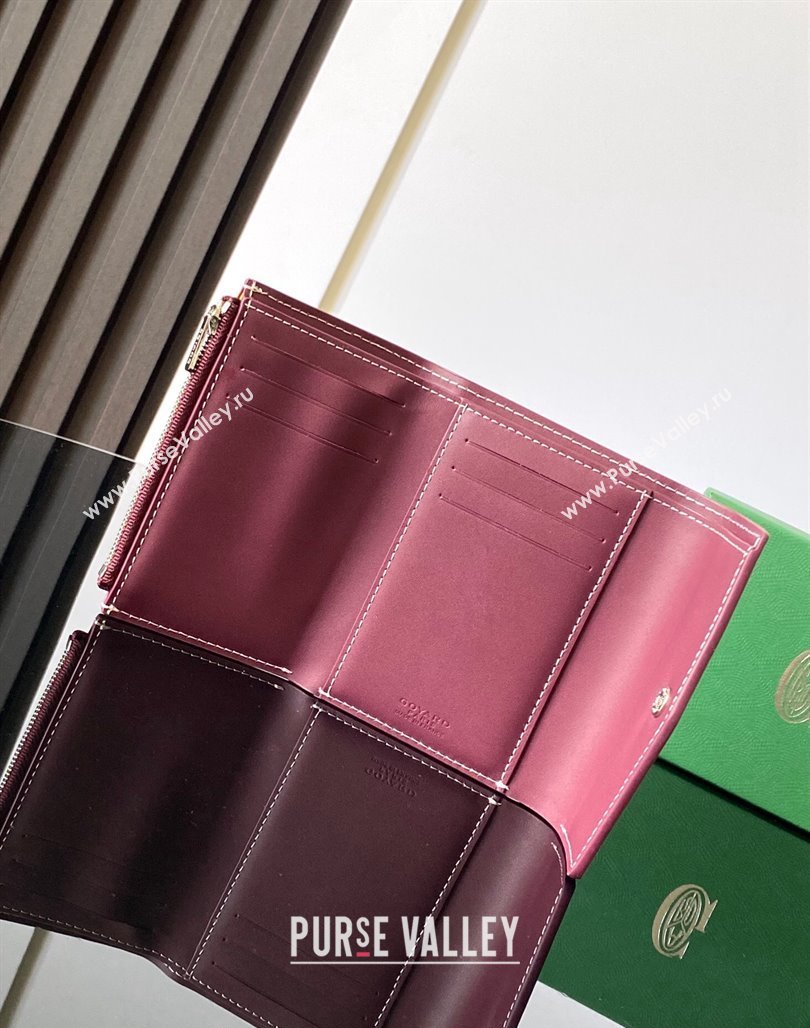 Goyard Saint-Gabriel Wallet Burgundy 2024 3319 (ZHANG-240713055)