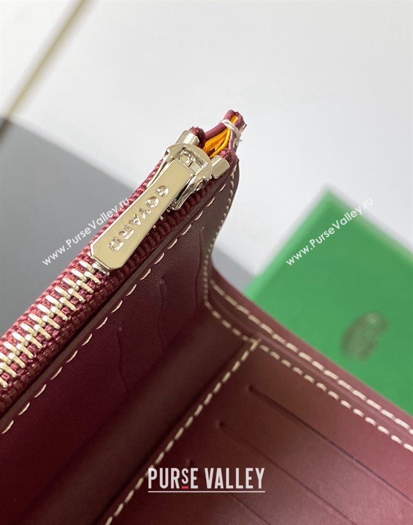 Goyard Saint-Gabriel Wallet Burgundy 2024 3319 (ZHANG-240713055)