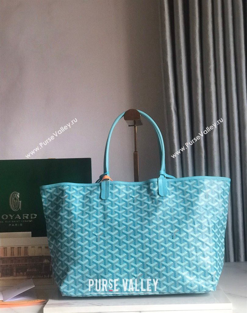 Goyard Saint Louis PM Tote Bag Turquoise Blue 2024 020184 (nana-240713044)