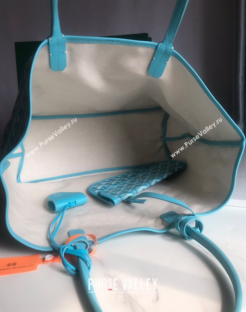 Goyard Saint Louis PM Tote Bag Turquoise Blue 2024 020184 (nana-240713044)