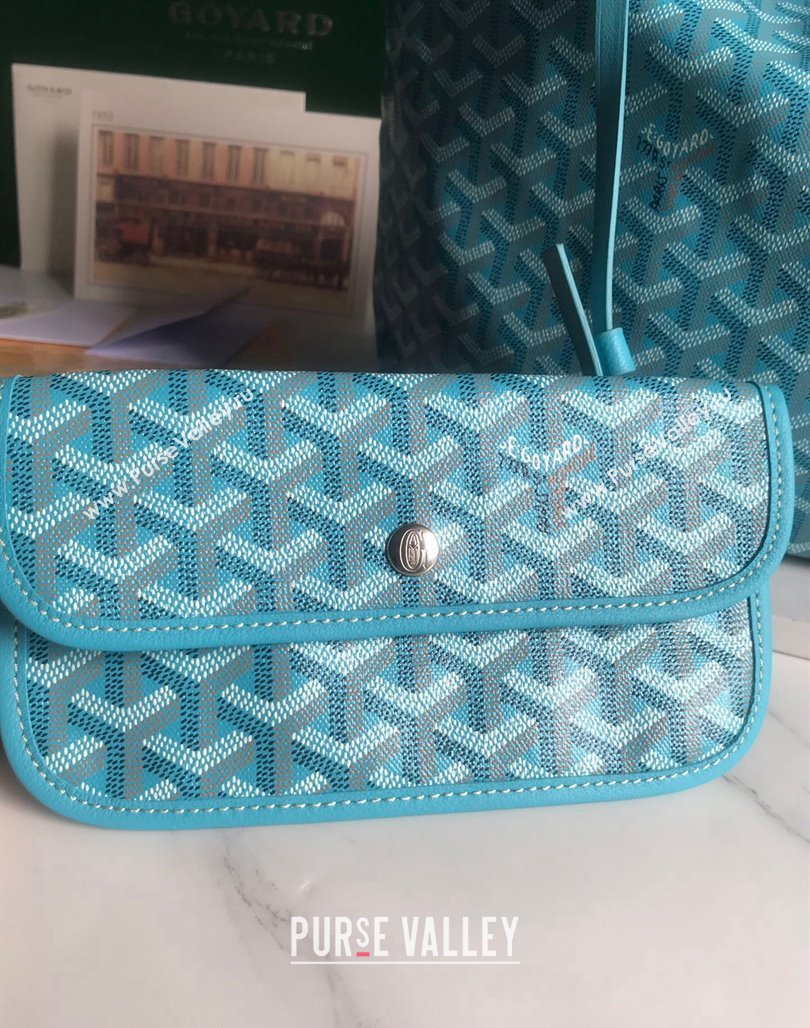 Goyard Saint Louis PM Tote Bag Turquoise Blue 2024 020184 (nana-240713044)