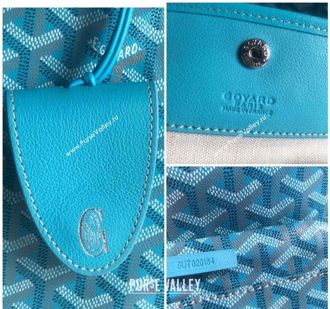 Goyard Saint Louis PM Tote Bag Turquoise Blue 2024 020184 (nana-240713044)