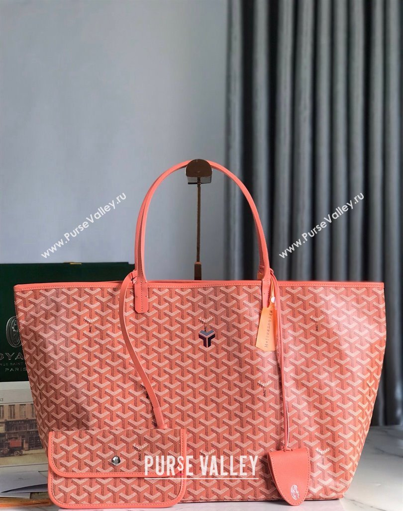 Goyard Saint Louis GM Tote Bag Coral Pink 2024 020144 (nana-240713045)