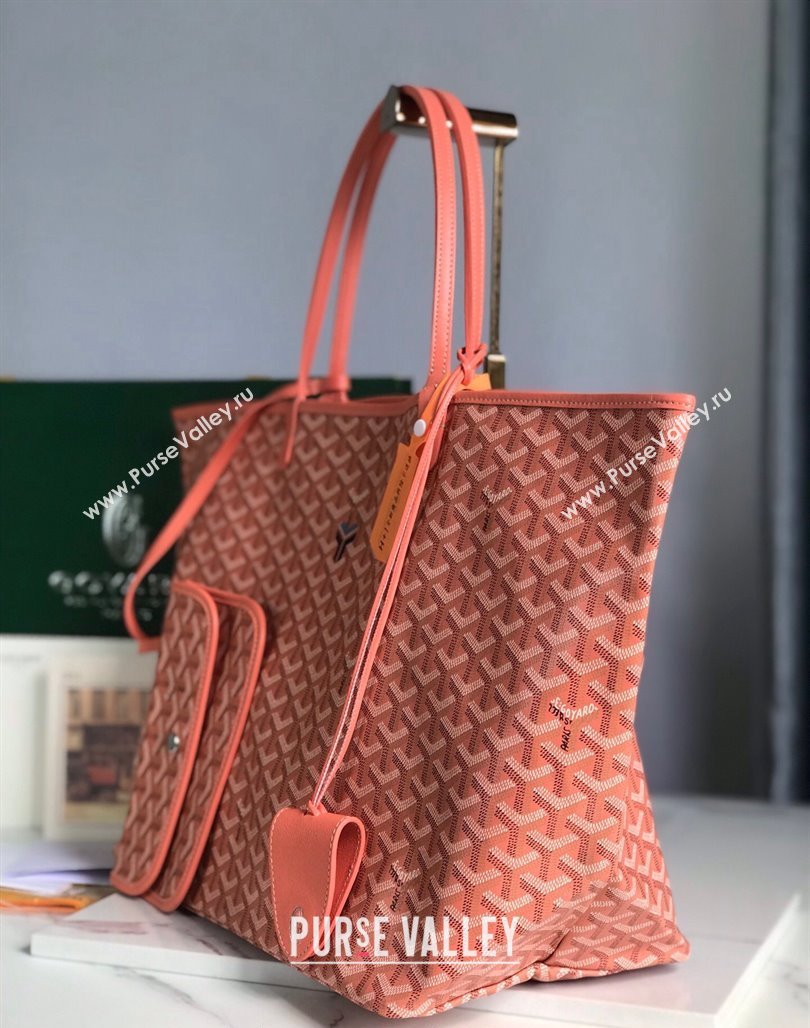 Goyard Saint Louis GM Tote Bag Coral Pink 2024 020144 (nana-240713045)