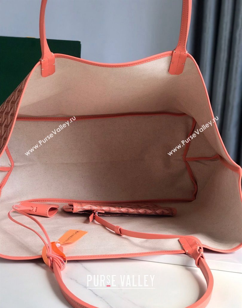 Goyard Saint Louis GM Tote Bag Coral Pink 2024 020144 (nana-240713045)