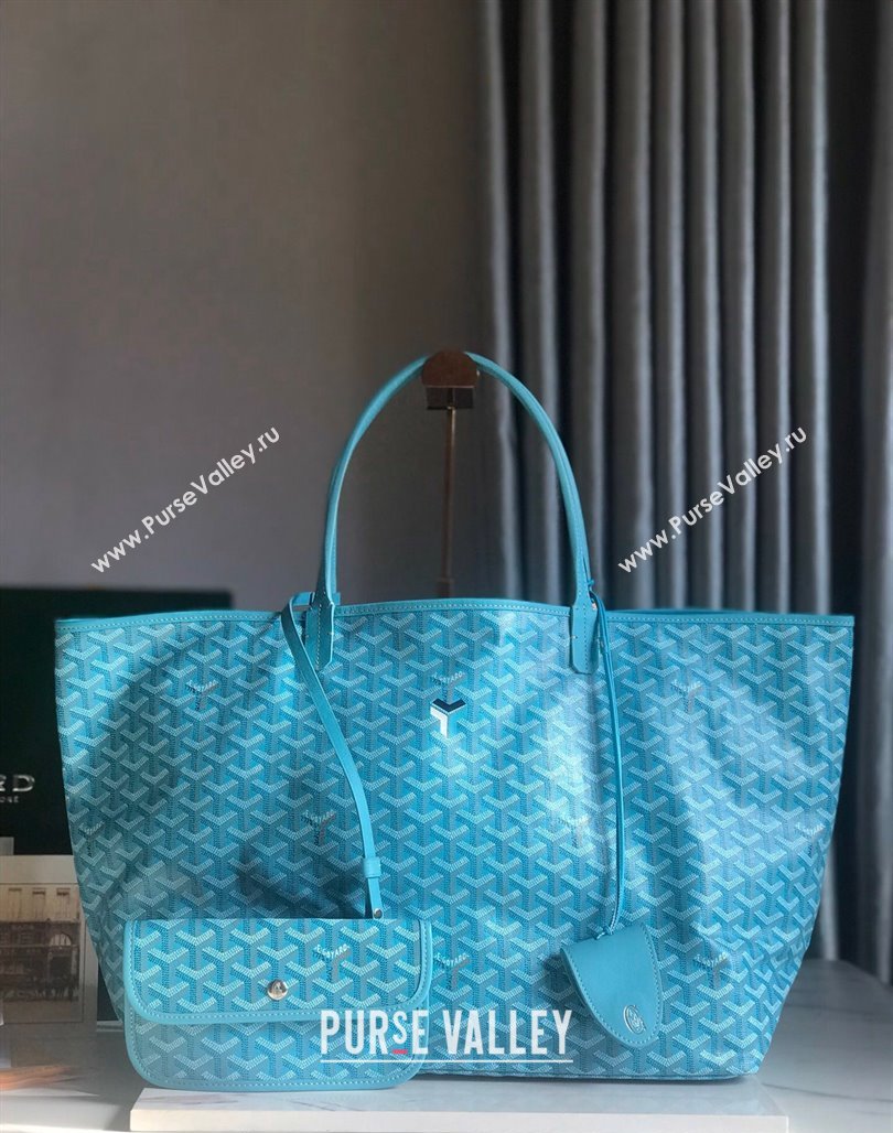 Goyard Saint Louis GM Tote Bag Turquoise Blue 2024 020144 (nana-240713049)