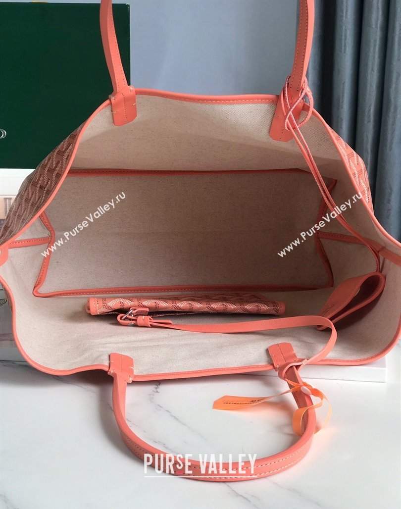 Goyard Saint Louis PM Tote Bag Coral Pink 2024 020184 (nana-240713040)