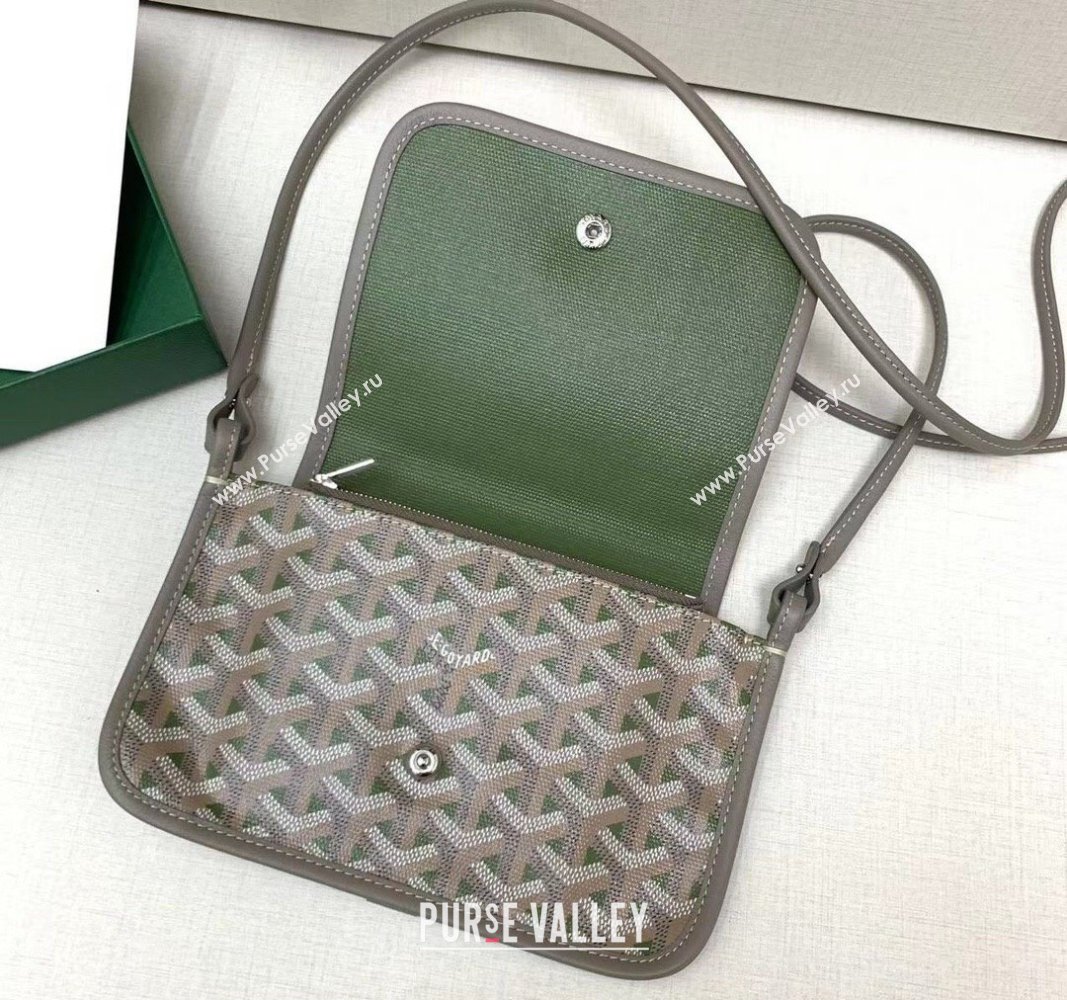 Goyard Plumet Pocket Wallet Mini Bag Khaki Green 2024 GY8015 (ZHANG-240803026)