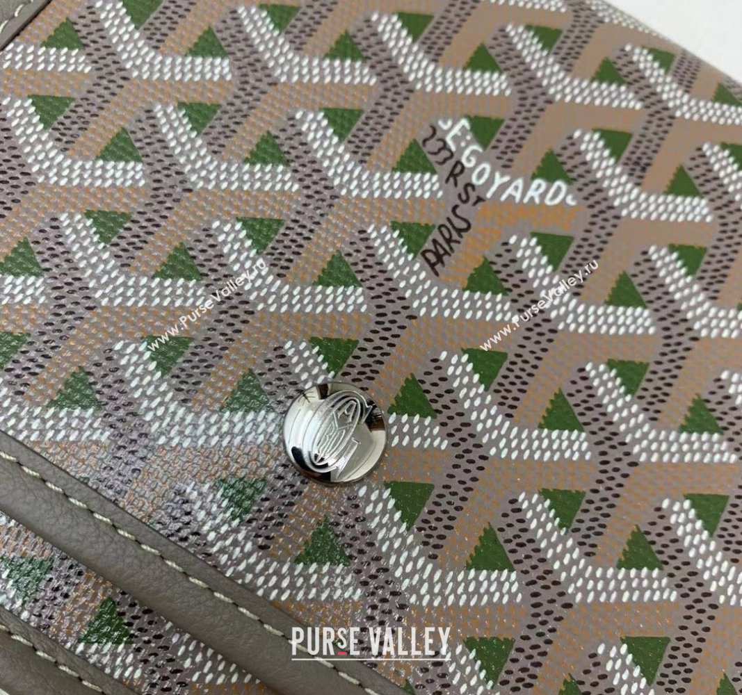 Goyard Plumet Pocket Wallet Mini Bag Khaki Green 2024 GY8015 (ZHANG-240803026)