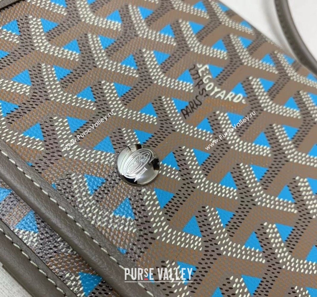 Goyard Plumet Pocket Wallet Mini Bag Turquoise Blue 2024 GY8015 (ZHANG-240803027)