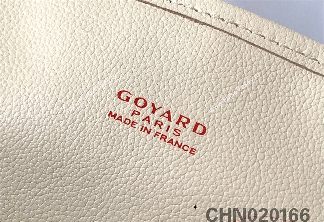 Goyard Anjou PM Tote Bag with Seahorse Embroidered Sand Beige 2024 020166M (ZHANG-240803006)