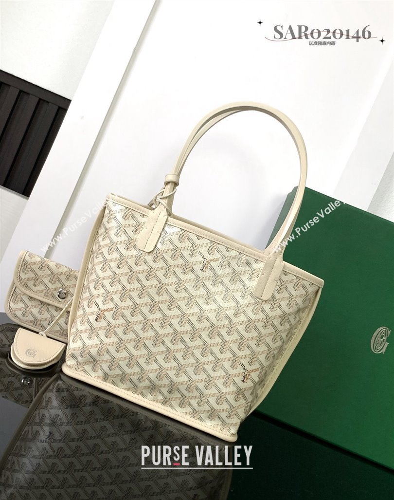 Goyard Anjou Mini Tote Bag Sand Beige 2024 2321 (ZHANG-240803007)