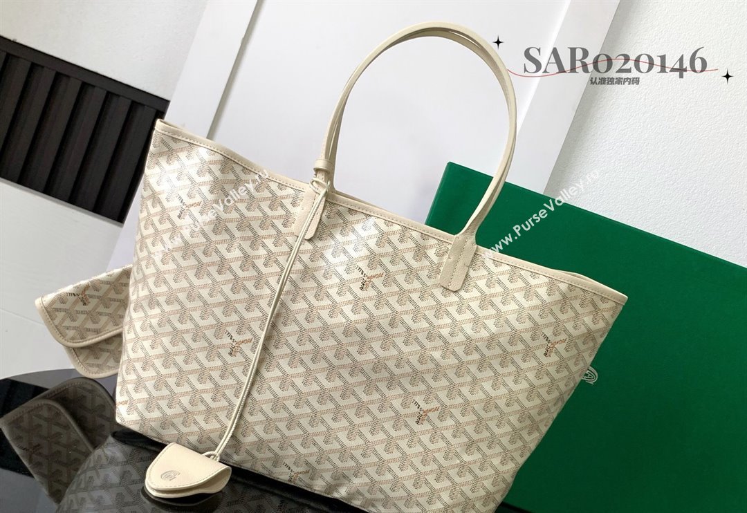 Goyard Saint Louis PM Tote Bag Sand Beige 2024 020184M (ZHANG-240803009)