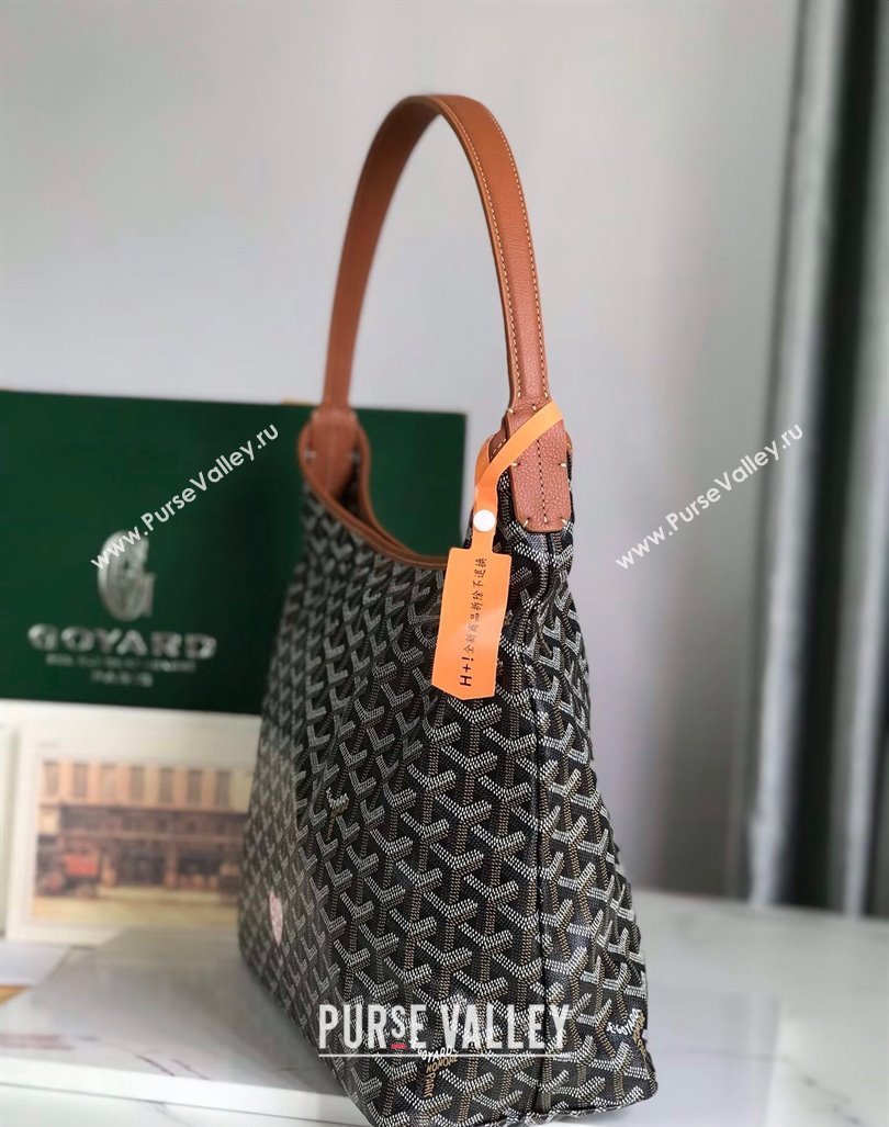 Goyard Boheme Hobo Bag with Pink Heart Brown 2024 020223 (nana-240803003)