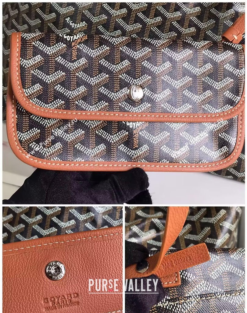 Goyard Boheme Hobo Bag with Pink Heart Brown 2024 020223 (nana-240803003)