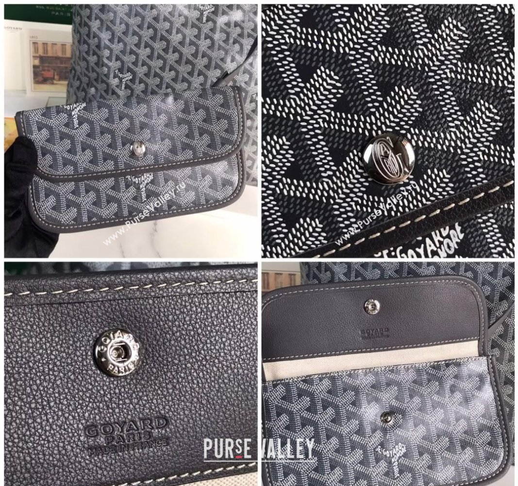 Goyard Boheme Hobo Bag with Pink Heart Grey 2024 020223 (nana-240803004)